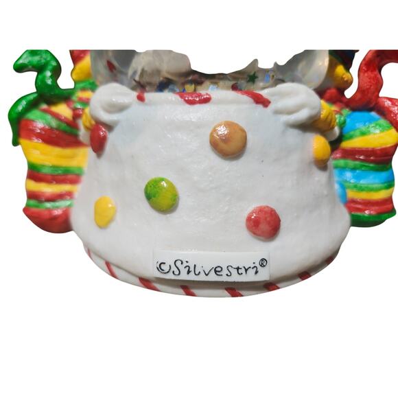 Silvestri Christmas Star Musical Snow Globe Snowman Figures Holiday Decor Gift - Picture 8 of 8